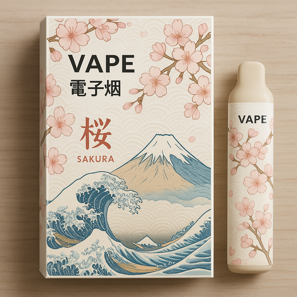 带有日本气概的电子烟包装